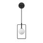 Opviq Geometri - 11110 Lámpara de pared de metal y cristal en blanco y negro